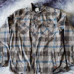 Voyager flannel shirt, size medium